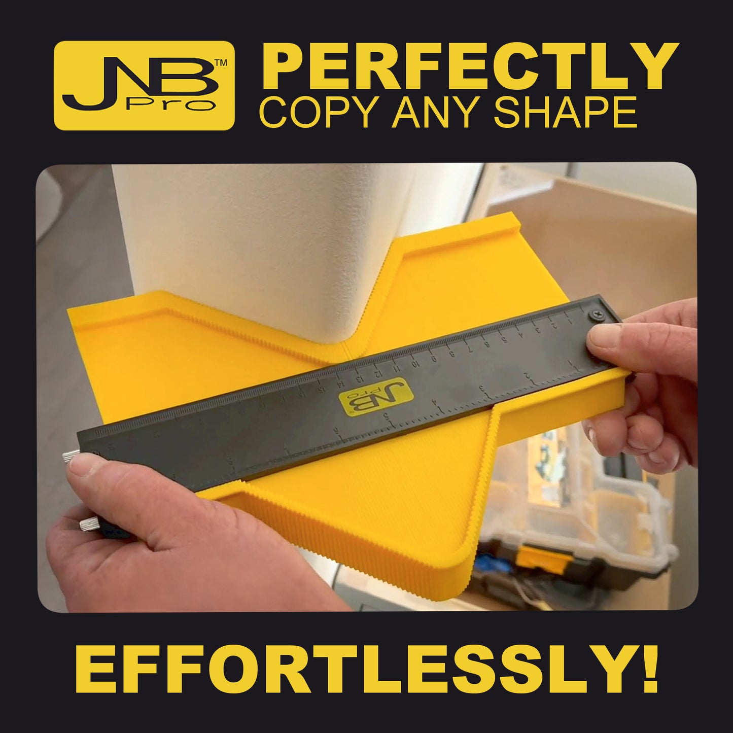 10” Contour Gauge with Lock – Precision Template Tool for Irregular Shapes, Woodworking, Tiling, Flooring, Cabinetry & More