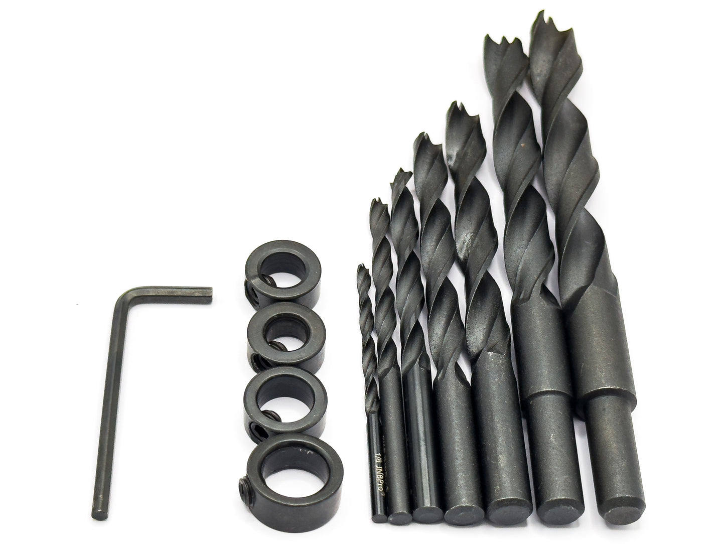 12-Piece Brad Point Drill Bit Set