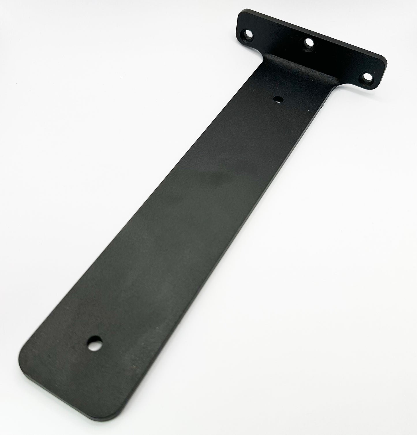 Wall 'T' Heavy-Duty Floating Shelf Brackets - Black Iron, Powder-Coated