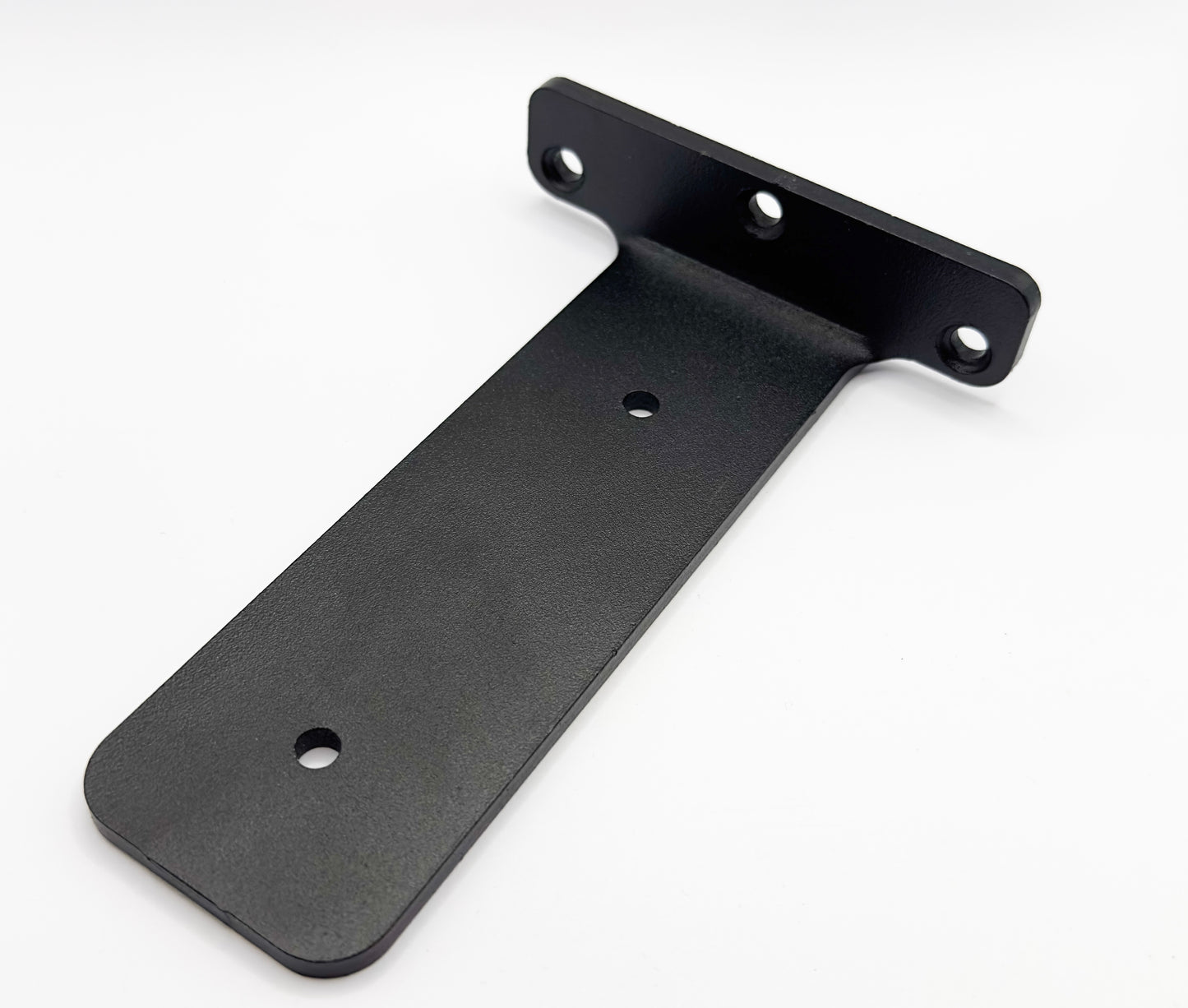 Wall 'T' Heavy-Duty Floating Shelf Brackets - Black Iron, Powder-Coated
