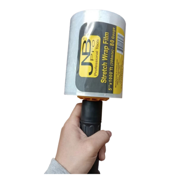 Heavy-Duty Stretch Wrap – 5" Roll, 80 Gauge with Handle