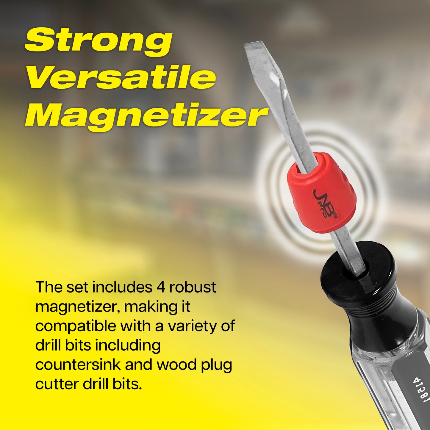 4 Screwdriver Bit Magnetizer