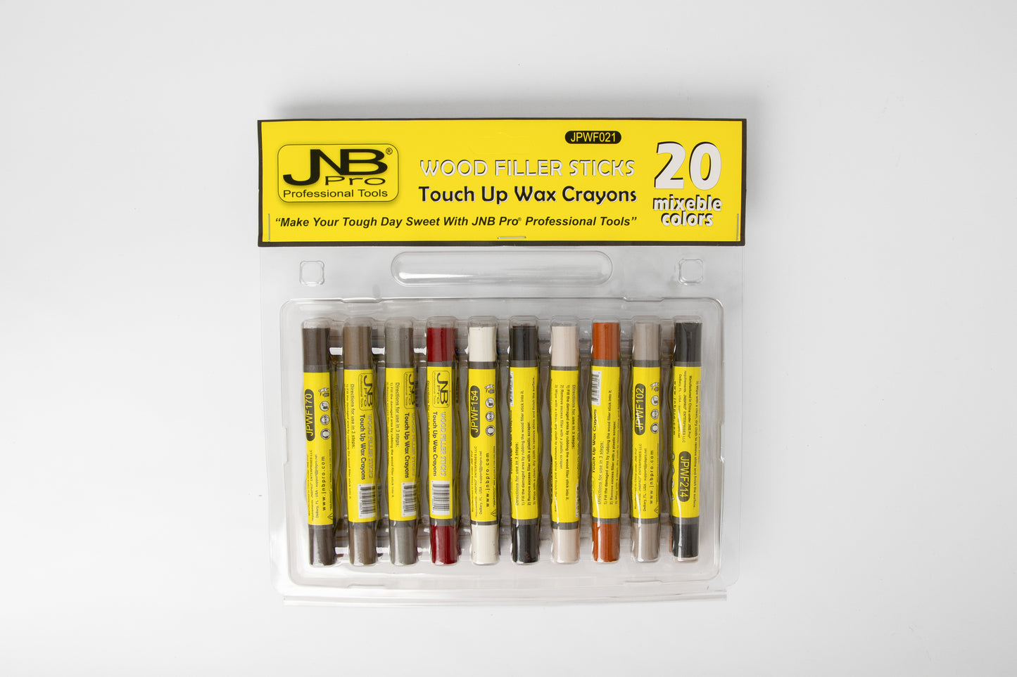 Wood Filler Sticks – Touch Up Wax Crayons (20 Colors)