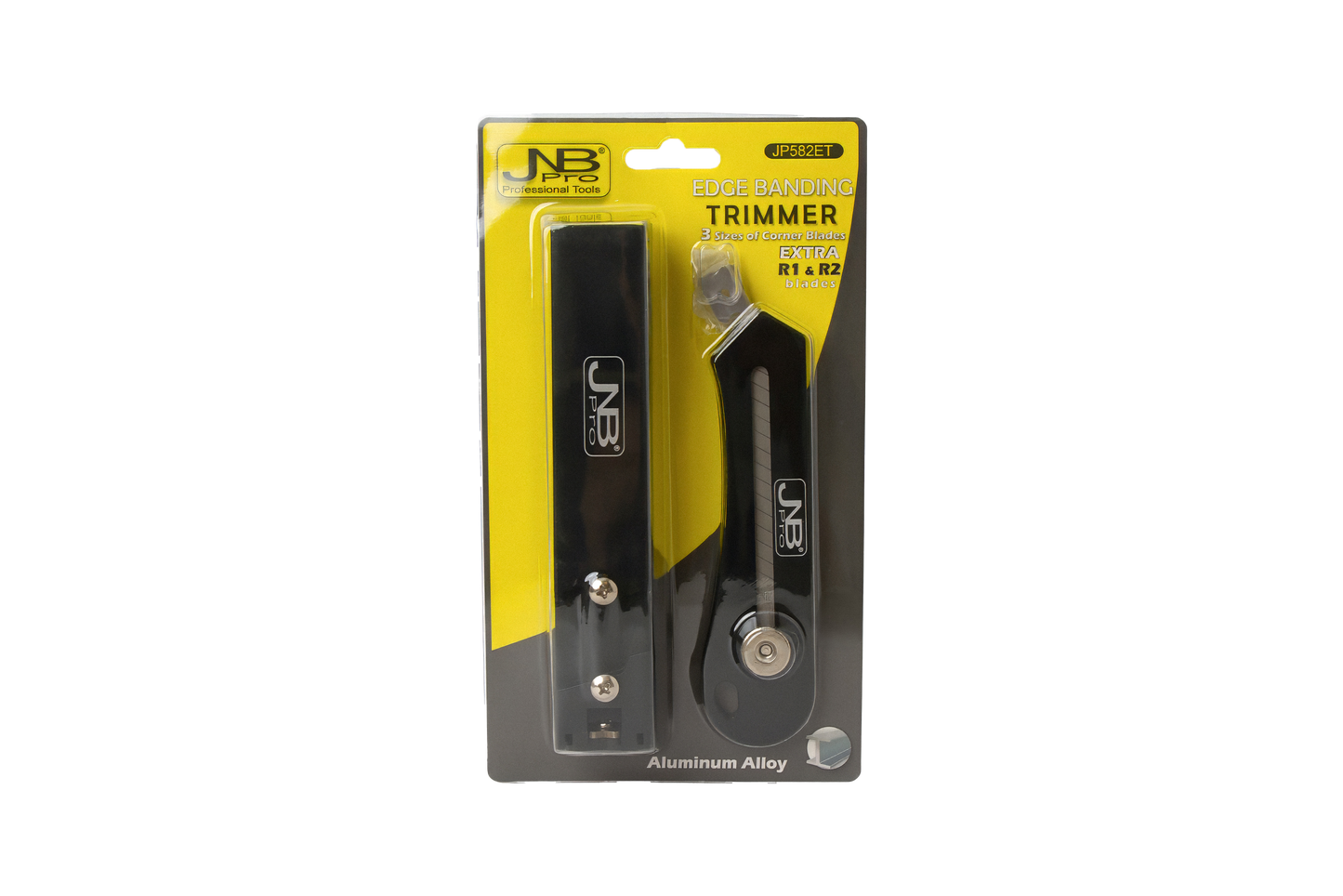JNB Pro Edge Banding Trimmer Knife | Adjustable Manual Edge Band Cutter with Replaceable Blade & Radius Trimmers