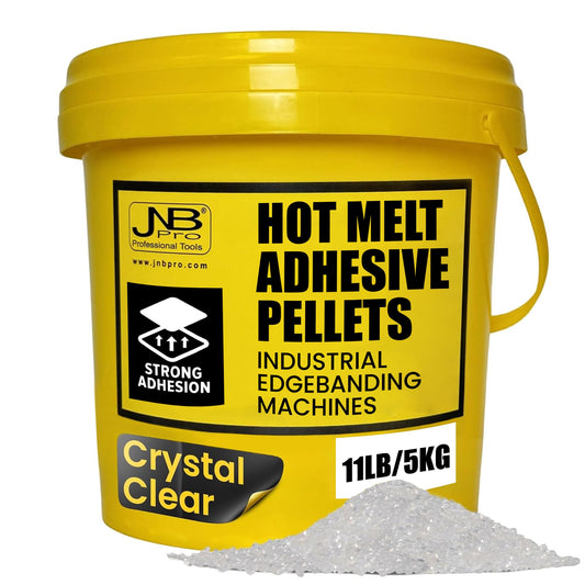 Crystal Clear -  EVA Hotmelt Adhesive Pellets – High-Performance Edgebanding Glue - 5kg Bucket