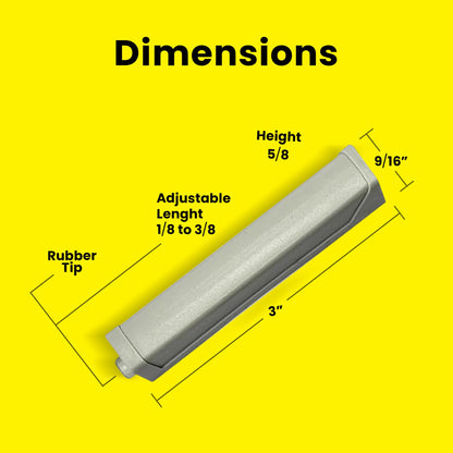 Push-to-Open Tip-On Latch – Adjustable with Rubber Bumper Tip