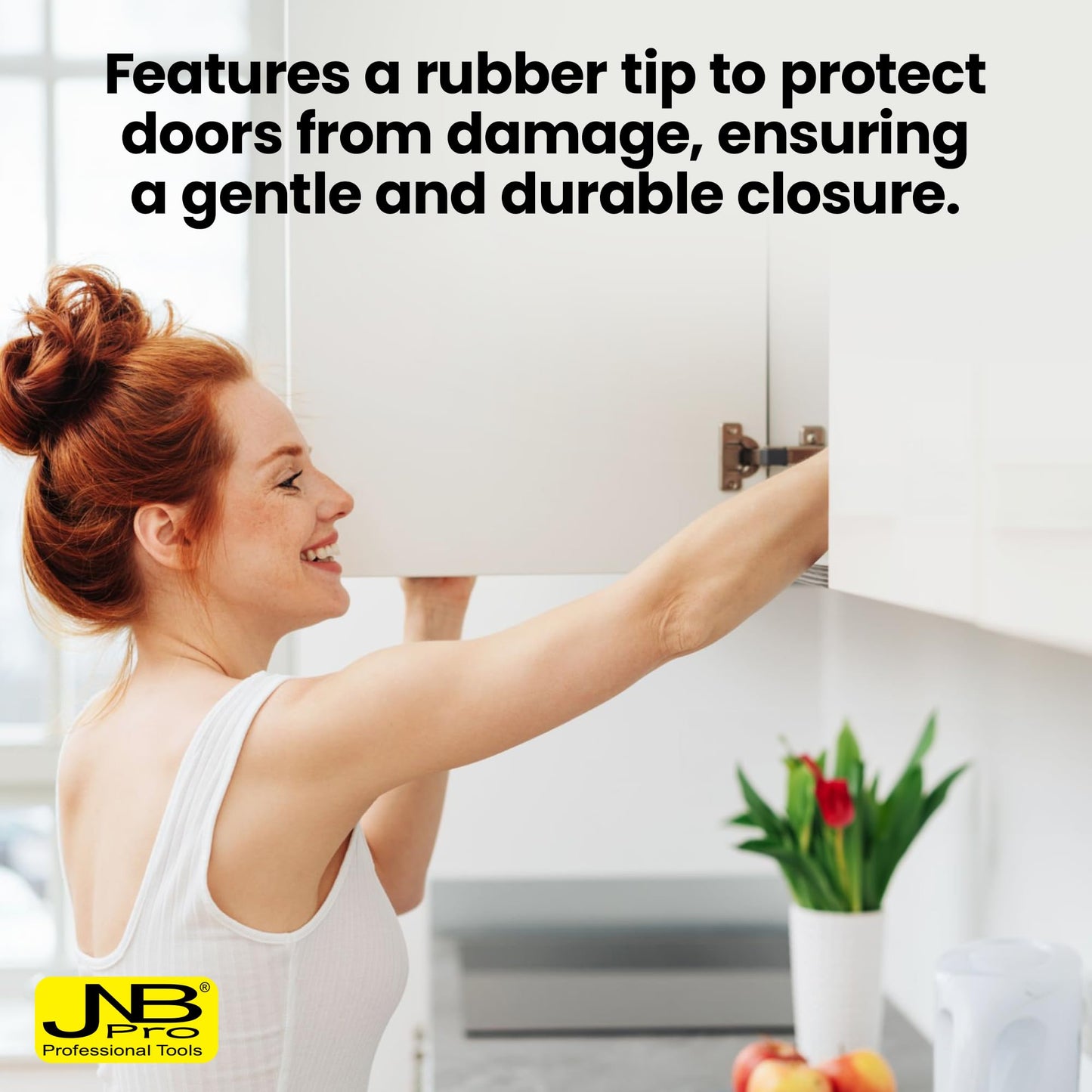 Push-to-Open Tip-On Latch – Adjustable with Rubber Bumper Tip