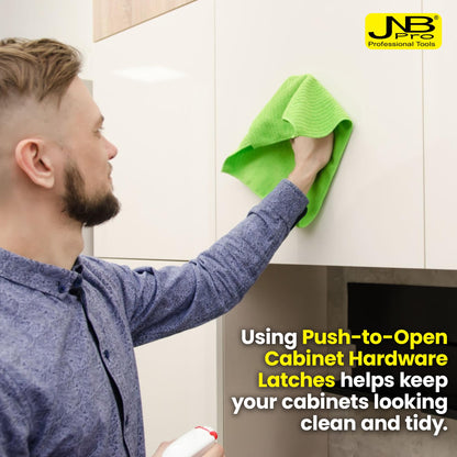 Push-to-Open Tip-On Latch – Adjustable with Rubber Bumper Tip