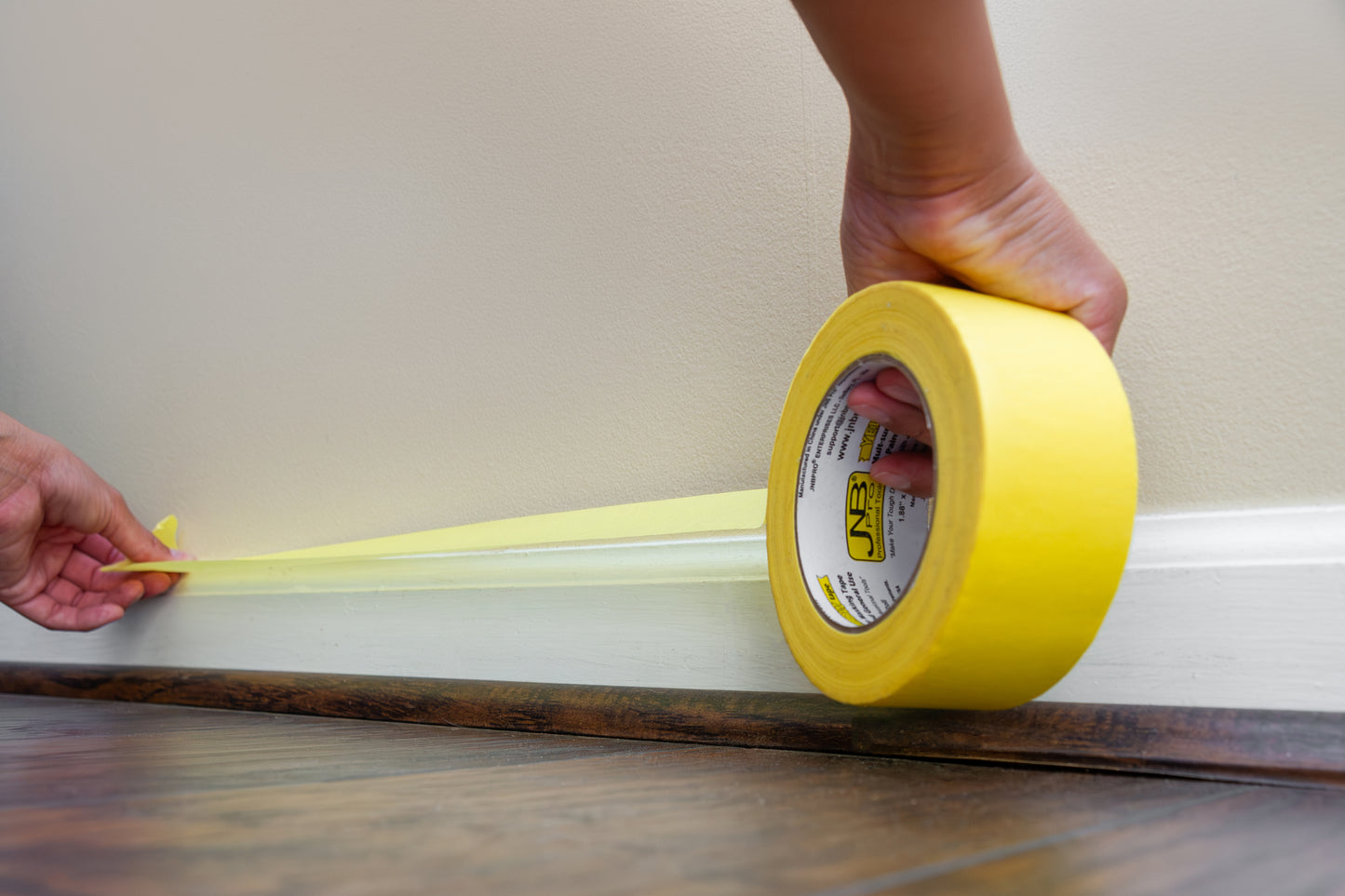 JNB Pro Yellow Painter’s Masking Tape – 1" x 180 ft – 10 Pack