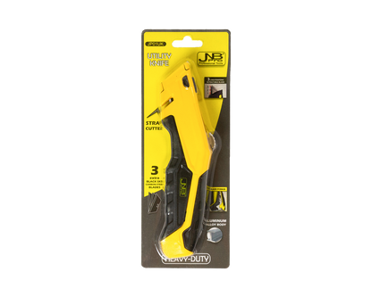 JNB Pro Heavy-Duty Utility Knife with 3 Extra Blades