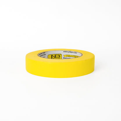 JNB Pro Yellow Painter’s Masking Tape – 1" x 180 ft – 10 Pack